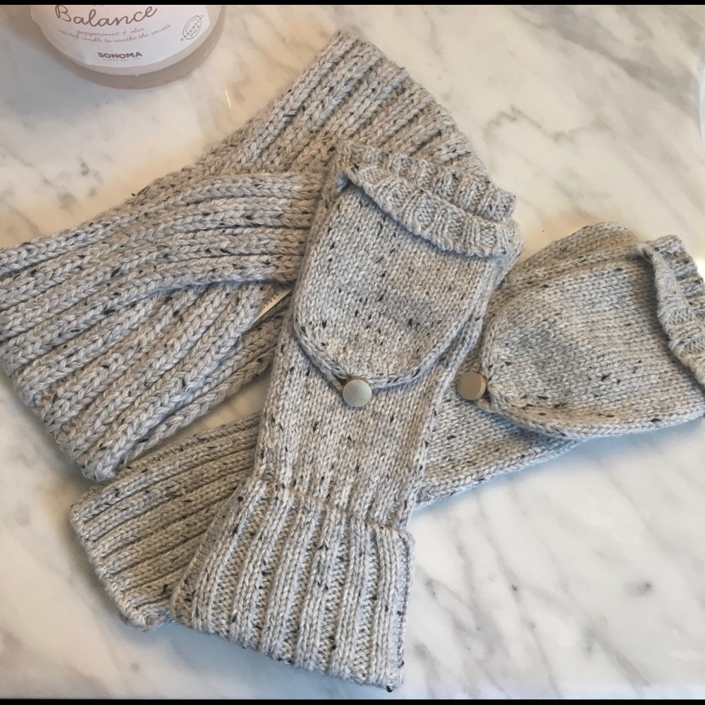 A New Day Winter Knit Headband & FlipTop Mittens